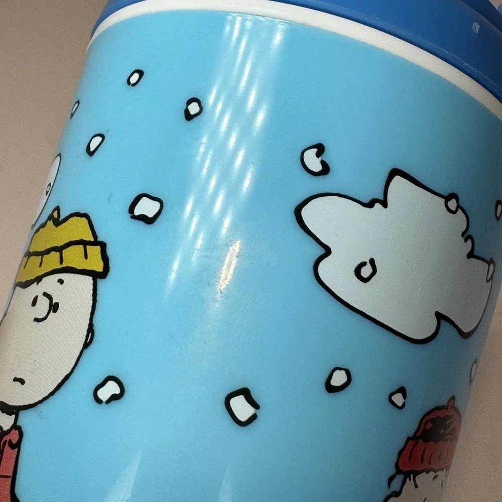 Zak! Peanuts Classic 12oz / 35ml Tumbler Cup Mug w/ Lid Snoopy Charlie Brown EUC